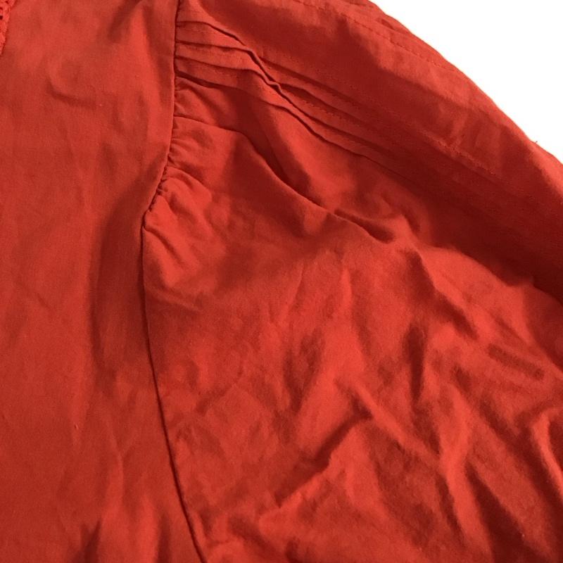フリークスストア FREAK S STORE シャツ、ブラウス 半袖 半袖シャツ フロントボタン ノーカラーシャツ FREE  赤 / レッド / red レディース USED 古着 中古 10158608
