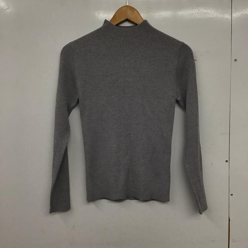 ユナイテッドアローズグリーンレーベルリラクシング UNITED ARROWS green label relaxing ニット、セーター 長袖 長袖ニットカットソー セーター  灰 / グレー / gray レディース USED 古着 中古 10158613