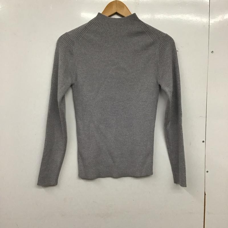 ユナイテッドアローズグリーンレーベルリラクシング UNITED ARROWS green label relaxing ニット、セーター 長袖 長袖ニットカットソー セーター  灰 / グレー / gray レディース USED 古着 中古 10158613