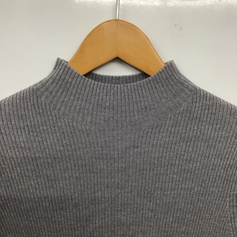 ユナイテッドアローズグリーンレーベルリラクシング UNITED ARROWS green label relaxing ニット、セーター 長袖 長袖ニットカットソー セーター  灰 / グレー / gray レディース USED 古着 中古 10158613