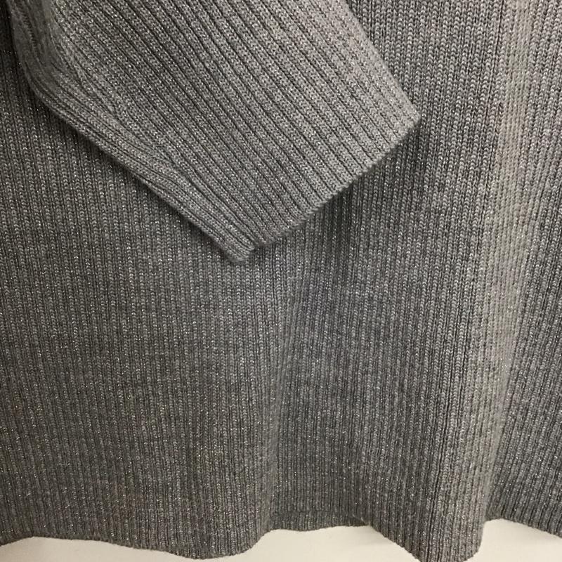 ユナイテッドアローズグリーンレーベルリラクシング UNITED ARROWS green label relaxing ニット、セーター 長袖 長袖ニットカットソー セーター  灰 / グレー / gray レディース USED 古着 中古 10158613