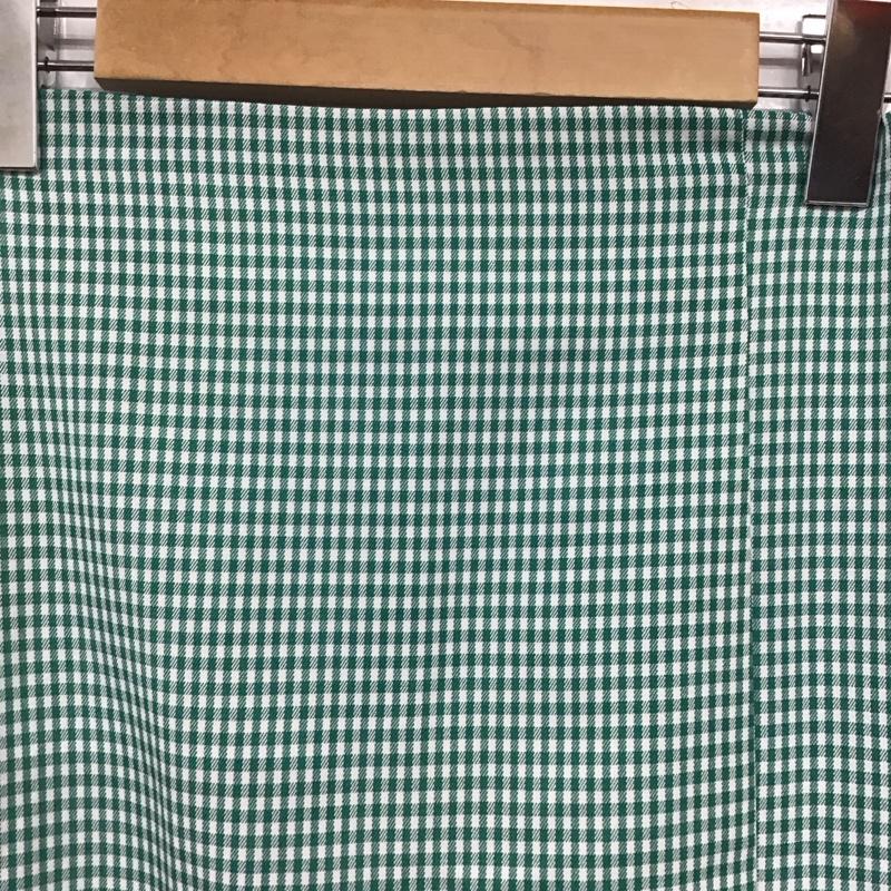 ナイスクラップ NICE CLAUP スカート ロングスカート ロングスカート タイトスカート スリット M チェック 白 / ホワイト / white X 緑 / グリーン / green レディース USED 古着 中古 10158619