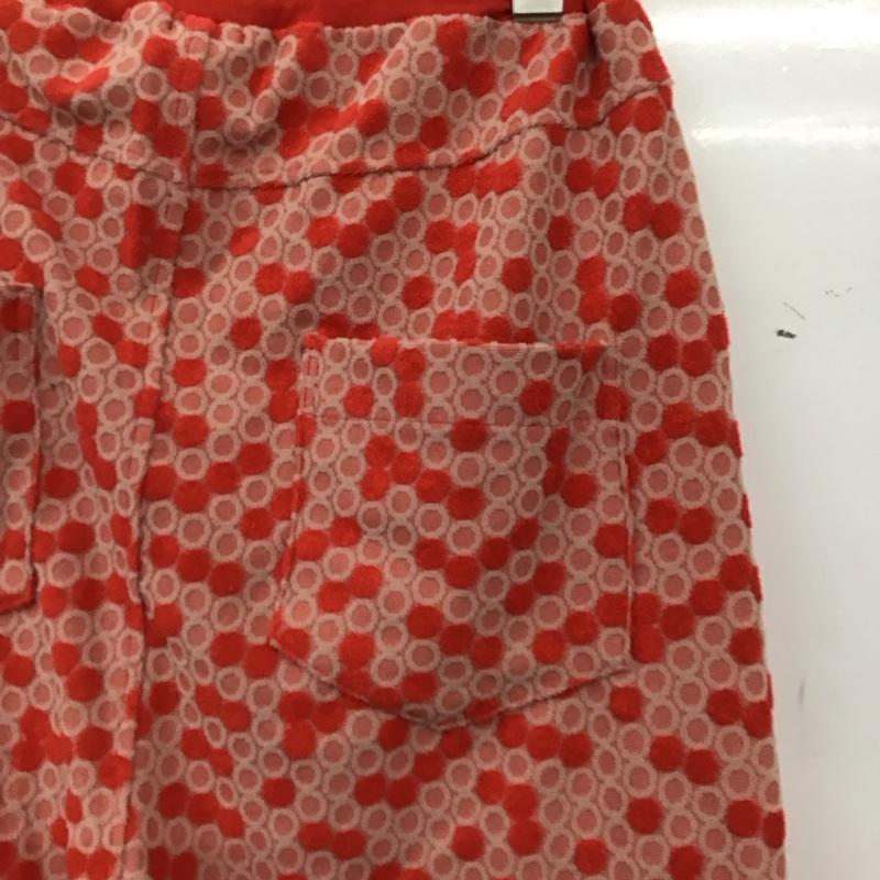 マーブルシュッド marble sud パンツ ワークパンツ、ペインターパンツ 七分丈パンツ ショートパンツ ワイドパンツ プリント 赤 / レッド / red レディース USED 古着 中古 10158621