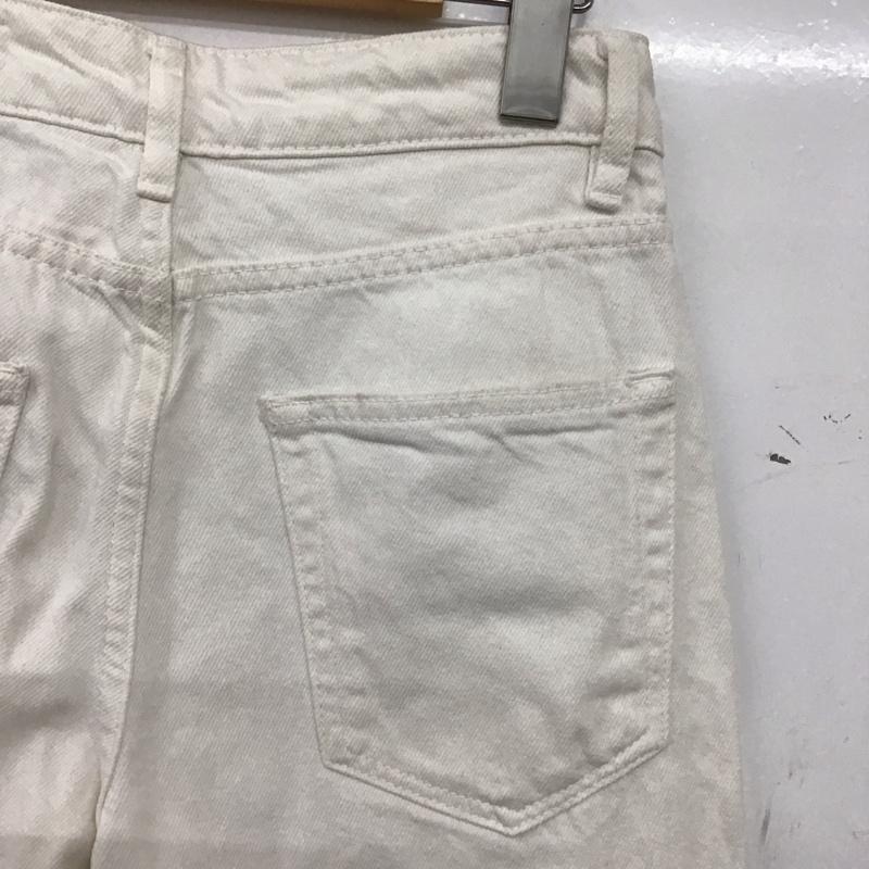 ザラ ZARA パンツ デニム、ジーンズ デニムパンツ スリムパンツ カジュアルパンツ 32インチ 無地 白 / ホワイト / white レディース USED 古着 中古 10158622