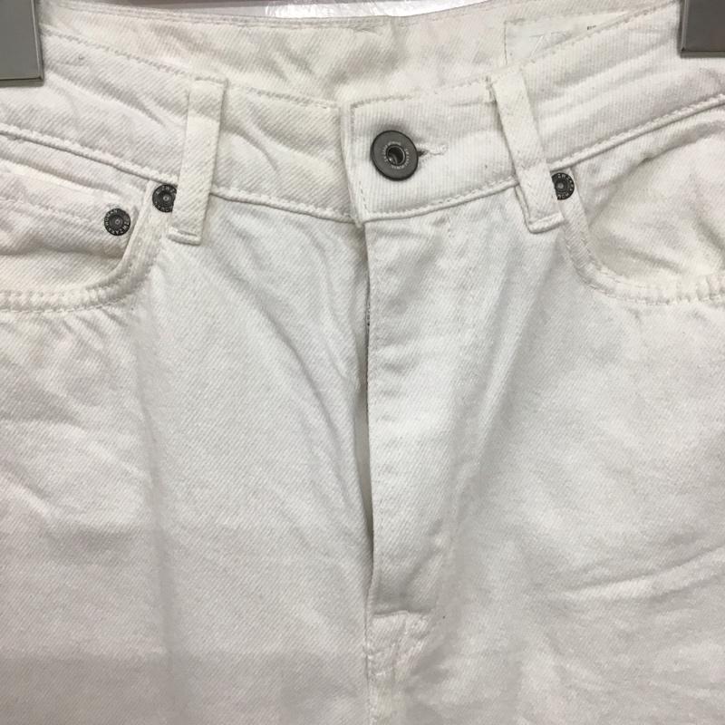 ザラ ZARA パンツ デニム、ジーンズ デニムパンツ スリムパンツ カジュアルパンツ 32インチ 無地 白 / ホワイト / white レディース USED 古着 中古 10158622