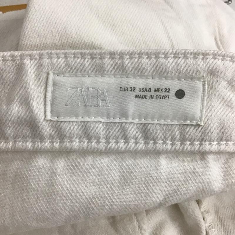 ザラ ZARA パンツ デニム、ジーンズ デニムパンツ スリムパンツ カジュアルパンツ 32インチ 無地 白 / ホワイト / white レディース USED 古着 中古 10158622