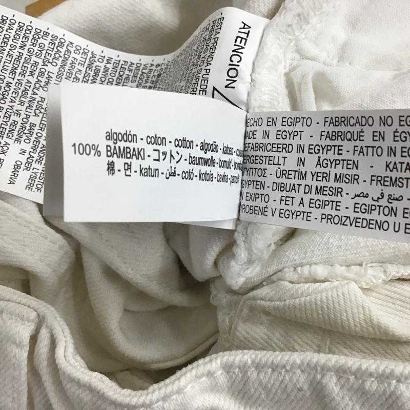 ザラ ZARA パンツ デニム、ジーンズ デニムパンツ スリムパンツ カジュアルパンツ 32インチ 無地 白 / ホワイト / white レディース USED 古着 中古 10158622