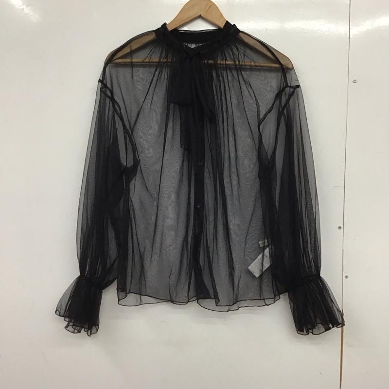 フリークスストア FREAK S STORE シャツ、ブラウス 長袖 長袖シャツ シアーシャツ FREE 無地 黒 / ブラック / black レディース USED 古着 中古 10158627