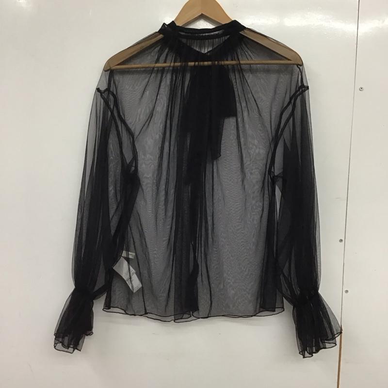 フリークスストア FREAK S STORE シャツ、ブラウス 長袖 長袖シャツ シアーシャツ FREE 無地 黒 / ブラック / black レディース USED 古着 中古 10158627