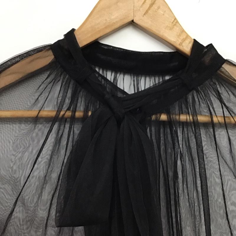 フリークスストア FREAK S STORE シャツ、ブラウス 長袖 長袖シャツ シアーシャツ FREE 無地 黒 / ブラック / black レディース USED 古着 中古 10158627