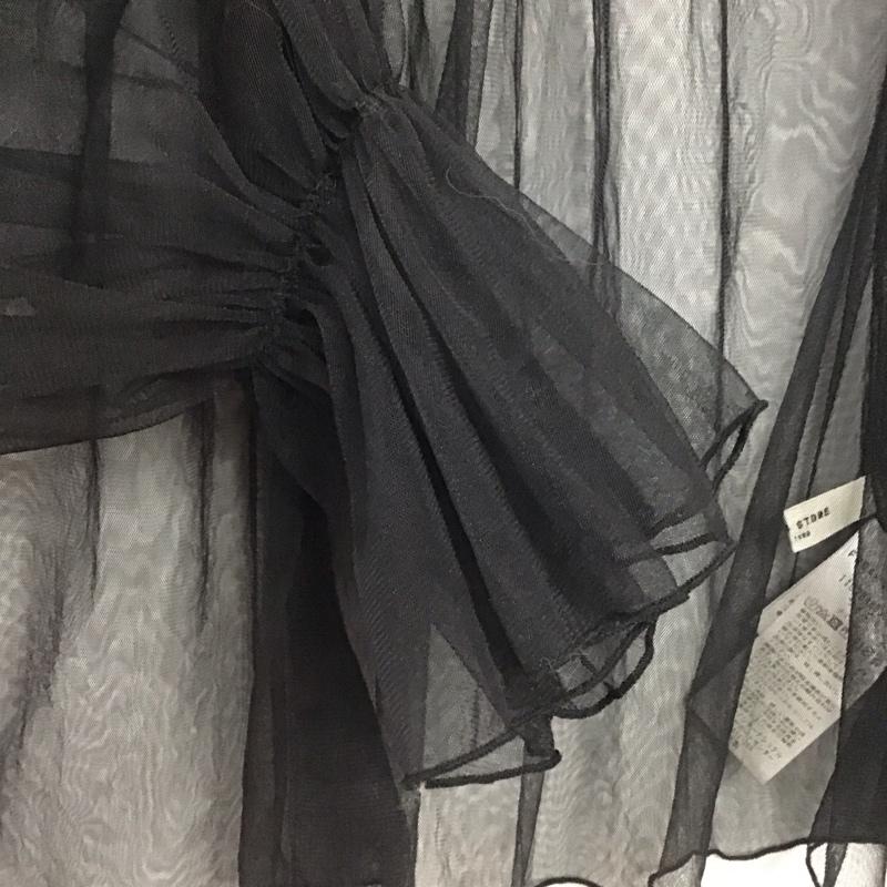 フリークスストア FREAK S STORE シャツ、ブラウス 長袖 長袖シャツ シアーシャツ FREE 無地 黒 / ブラック / black レディース USED 古着 中古 10158627