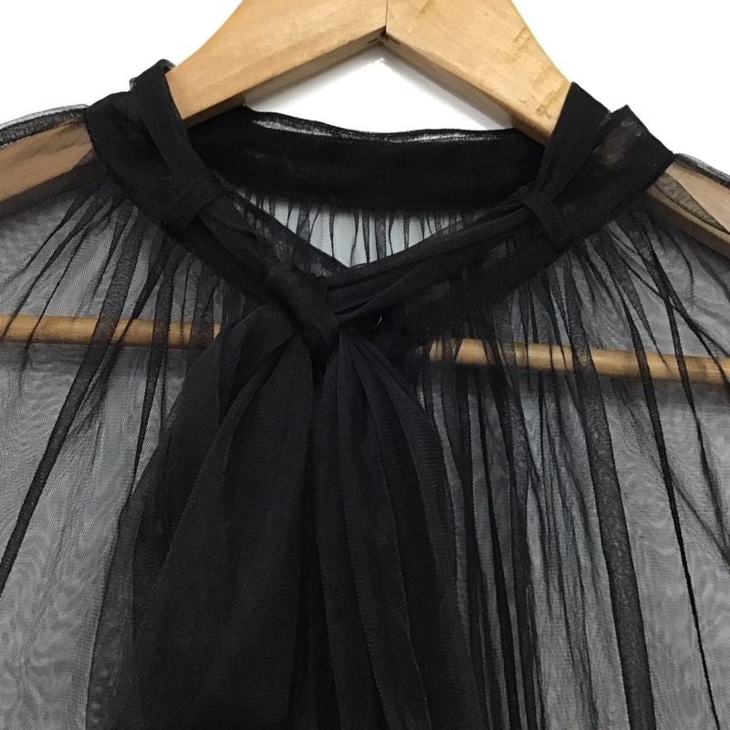 フリークスストア FREAK S STORE シャツ、ブラウス 長袖 長袖シャツ シアーシャツ FREE 無地 黒 / ブラック / black レディース USED 古着 中古 10158627