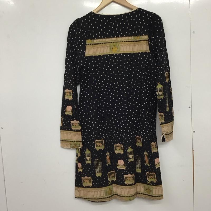 シェリーラファム cherir la femme ワンピース ひざ丈スカート 長袖ロングワンピース タイトスカート M プリント マルチカラー / マルチカラー / multicolor レディース USED 古着 中古 10158629