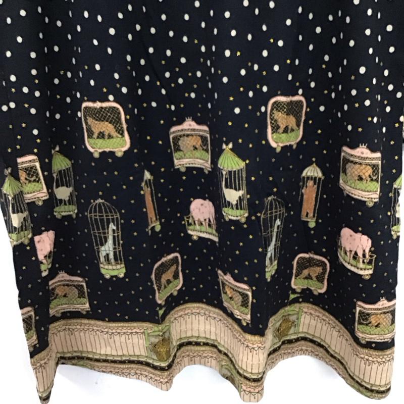 シェリーラファム cherir la femme ワンピース ひざ丈スカート 長袖ロングワンピース タイトスカート M プリント マルチカラー / マルチカラー / multicolor レディース USED 古着 中古 10158629