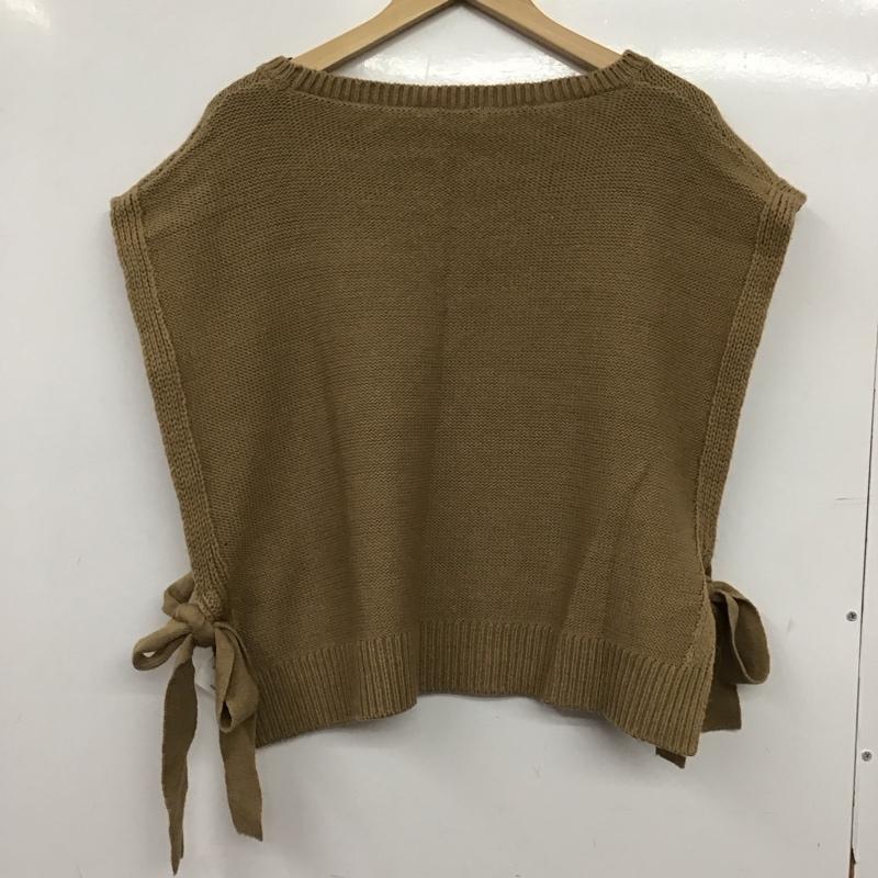 エヘカソポ ehka sopo ベスト ベスト ニットベスト ノースリーブカットソー プルオーバー FREE  ベージュ / ベージュ / beige レディース USED 古着 中古 10158631