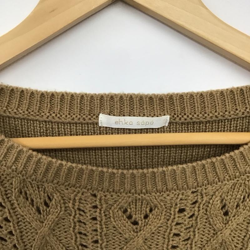 エヘカソポ ehka sopo ベスト ベスト ニットベスト ノースリーブカットソー プルオーバー FREE  ベージュ / ベージュ / beige レディース USED 古着 中古 10158631