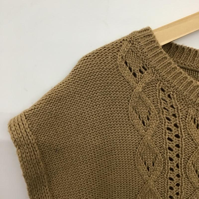 エヘカソポ ehka sopo ベスト ベスト ニットベスト ノースリーブカットソー プルオーバー FREE  ベージュ / ベージュ / beige レディース USED 古着 中古 10158631