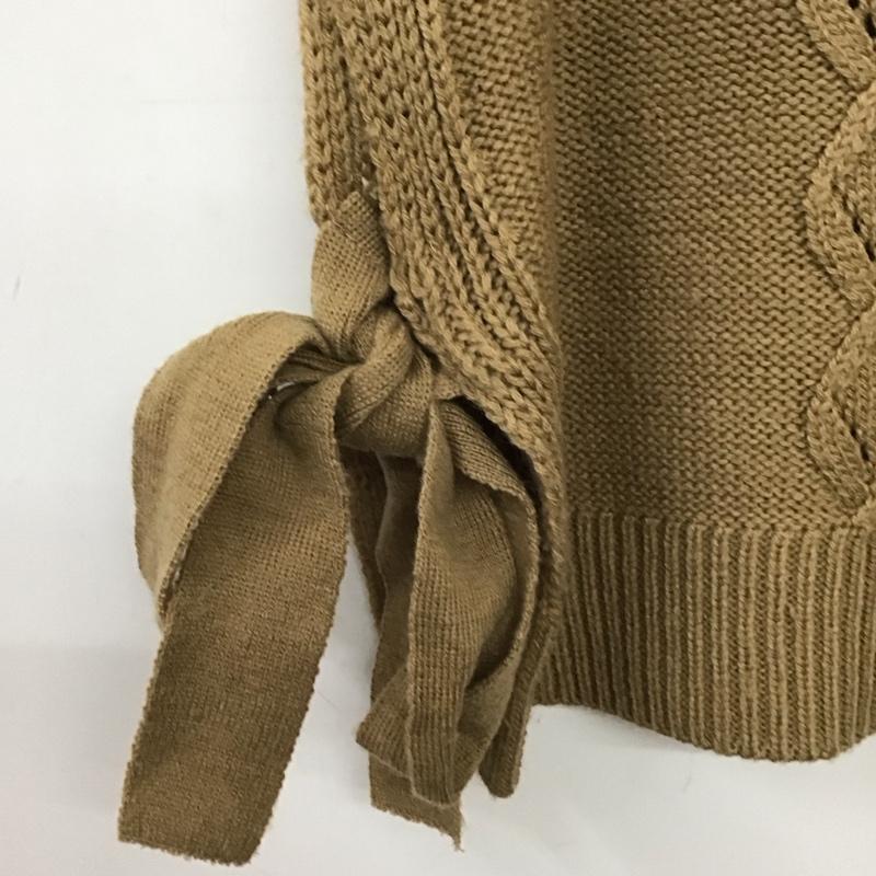 エヘカソポ ehka sopo ベスト ベスト ニットベスト ノースリーブカットソー プルオーバー FREE  ベージュ / ベージュ / beige レディース USED 古着 中古 10158631