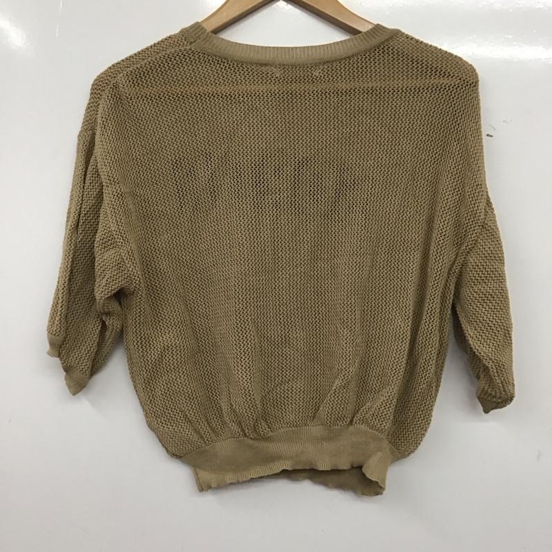 サマンサモスモス Samansa Mos2 カットソー 半袖 半袖カットソー プリントTシャツ クルーネックカットソー FREE ロゴ、文字 ベージュ / ベージュ / beige レディース USED 古着 中古 10158637