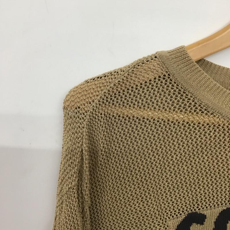サマンサモスモス Samansa Mos2 カットソー 半袖 半袖カットソー プリントTシャツ クルーネックカットソー FREE ロゴ、文字 ベージュ / ベージュ / beige レディース USED 古着 中古 10158637