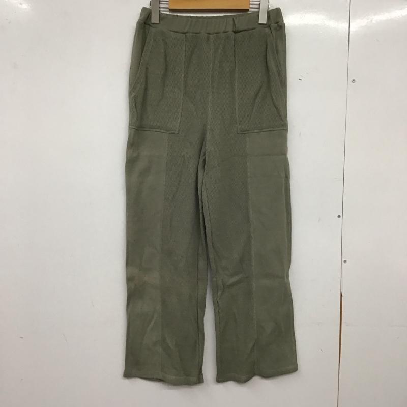 フリークスストア FREAK S STORE パンツ ワークパンツ、ペインターパンツ ワークパンツ ワイドパンツ カジュアルパンツ FREE 無地 カーキ / カーキ / khaki レディース USED 古着 中古 10158643
