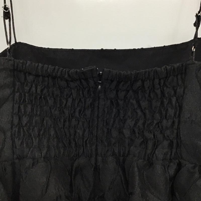 ヘザー Heather ワンピース ミニスカート ハートジャガードキャミワンピース FREE 総柄 黒 / ブラック / black レディース USED 古着 中古 10158648