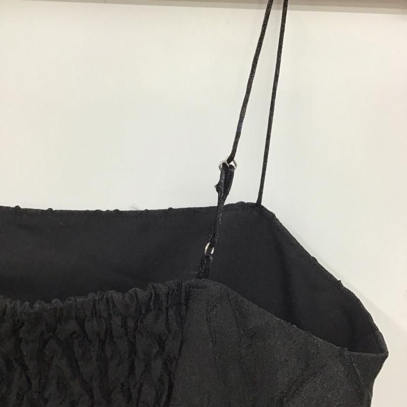 ヘザー Heather ワンピース ミニスカート ハートジャガードキャミワンピース FREE 総柄 黒 / ブラック / black レディース USED 古着 中古 10158648