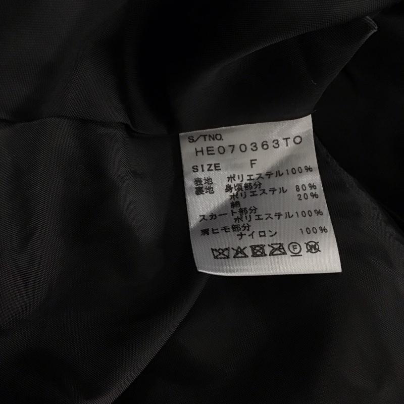 ヘザー Heather ワンピース ミニスカート ハートジャガードキャミワンピース FREE 総柄 黒 / ブラック / black レディース USED 古着 中古 10158648