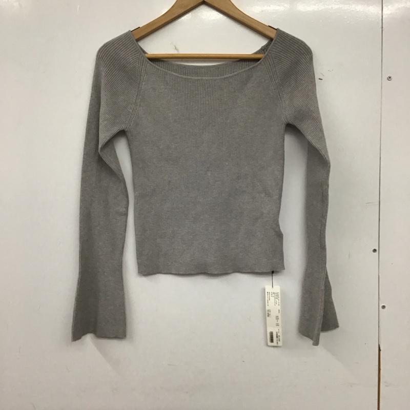 ヘザー Heather ニット、セーター 長袖 2wayフレアリブニット FREE 無地 灰 / グレー / gray レディース USED 古着 中古 10158649