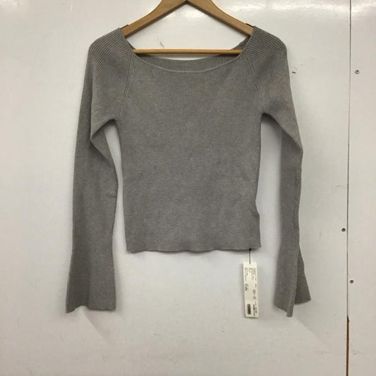 ヘザー Heather ニット、セーター 長袖 2wayフレアリブニット FREE 無地 灰 / グレー / gray レディース USED 古着 中古 10158649