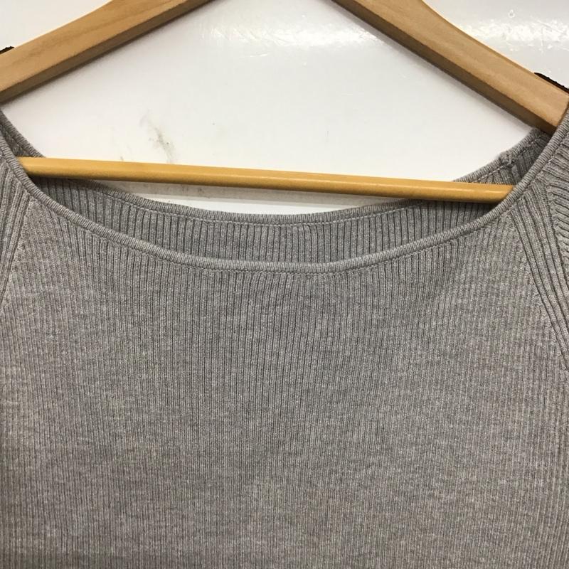 ヘザー Heather ニット、セーター 長袖 2wayフレアリブニット FREE 無地 灰 / グレー / gray レディース USED 古着 中古 10158649
