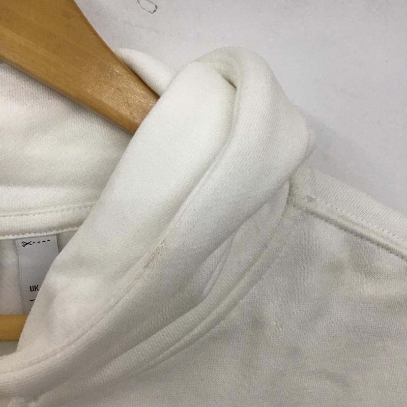 アディダス adidas パーカー 長袖 長袖パーカー プルオーバーパーカー スウェット XS プリント 白 / ホワイト / white レディース USED 古着 中古 10158651