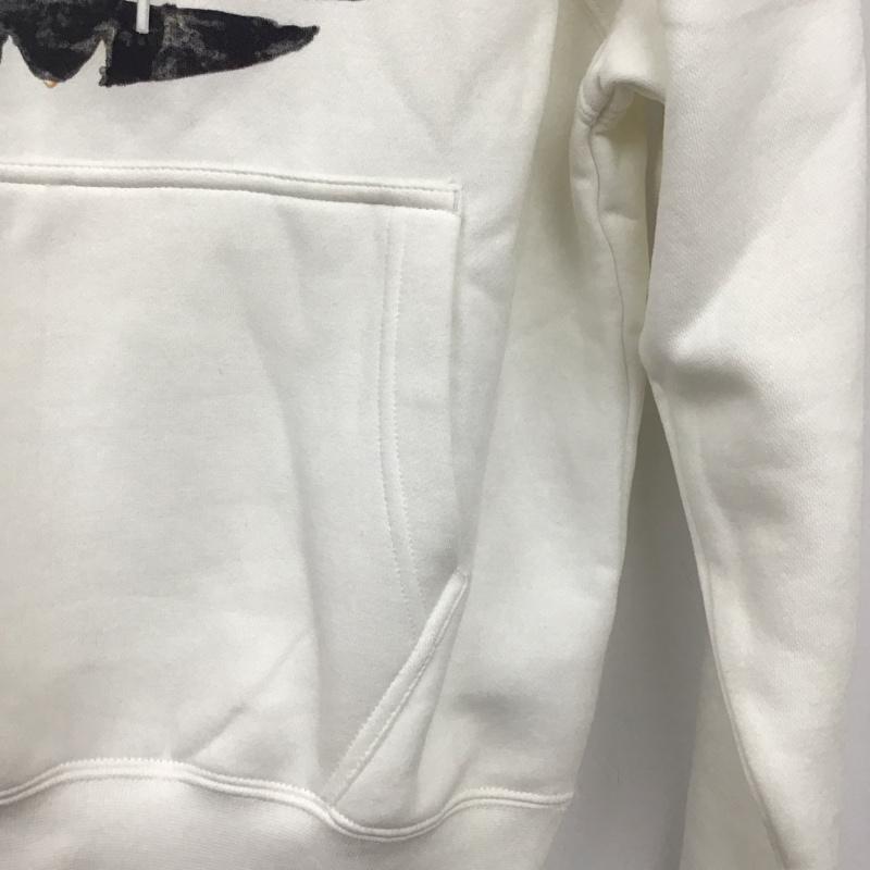 アディダス adidas パーカー 長袖 長袖パーカー プルオーバーパーカー スウェット XS プリント 白 / ホワイト / white レディース USED 古着 中古 10158651