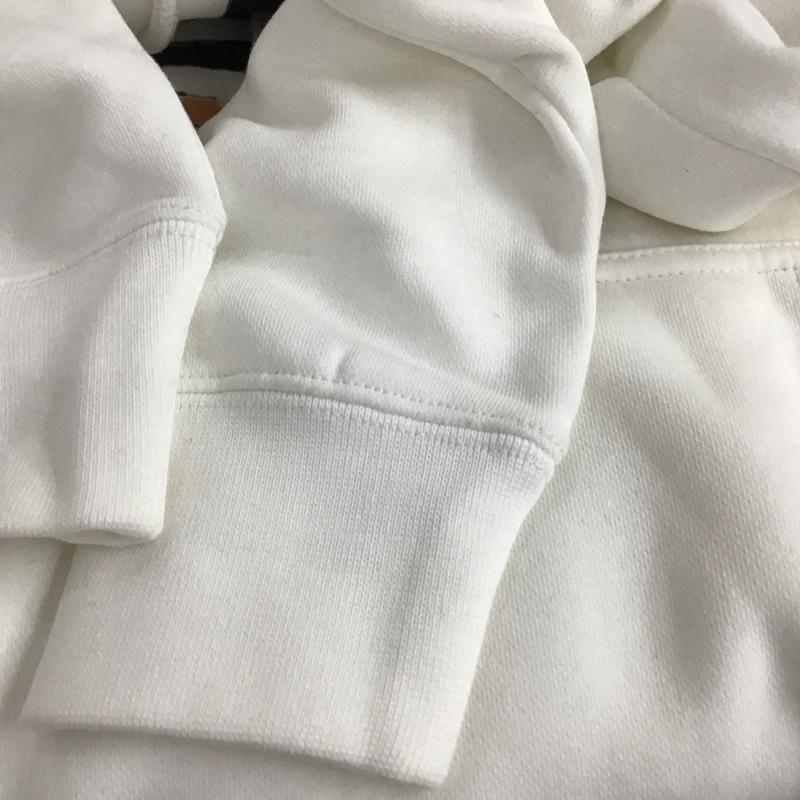 アディダス adidas パーカー 長袖 長袖パーカー プルオーバーパーカー スウェット XS プリント 白 / ホワイト / white レディース USED 古着 中古 10158651