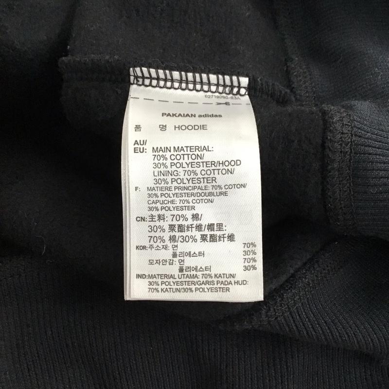 アディダスオリジナルス adidas originals パーカー 長袖 長袖パーカー プルオーバーパーカー スウェット M ロゴ、文字 黒 / ブラック / black レディース USED 古着 中古 10158652