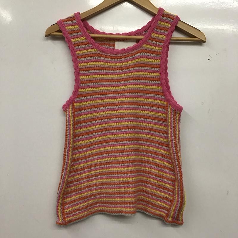 ザラ ZARA タンクトップ タンクトップ ニットタンクトップ ノースリーブカットソー プリント マルチカラー / マルチカラー / multicolor レディース USED 古着 中古 10158654