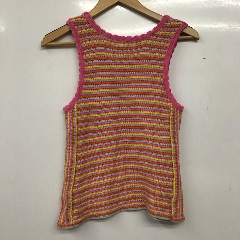 ザラ ZARA タンクトップ タンクトップ ニットタンクトップ ノースリーブカットソー プリント マルチカラー / マルチカラー / multicolor レディース USED 古着 中古 10158654