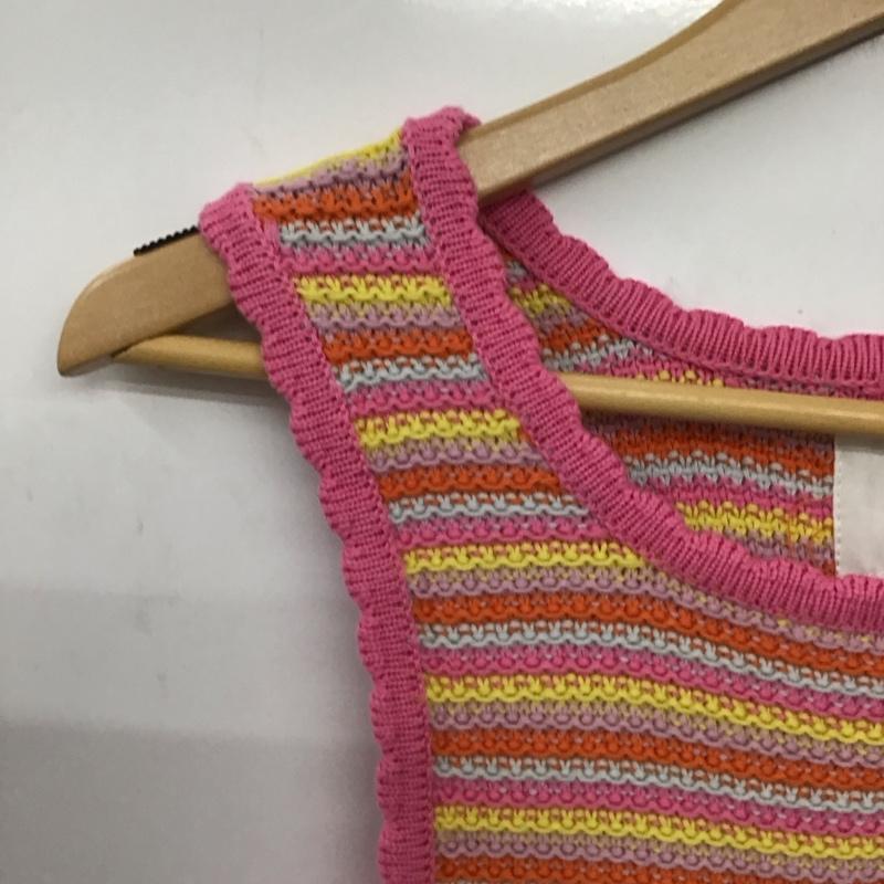 ザラ ZARA タンクトップ タンクトップ ニットタンクトップ ノースリーブカットソー プリント マルチカラー / マルチカラー / multicolor レディース USED 古着 中古 10158654