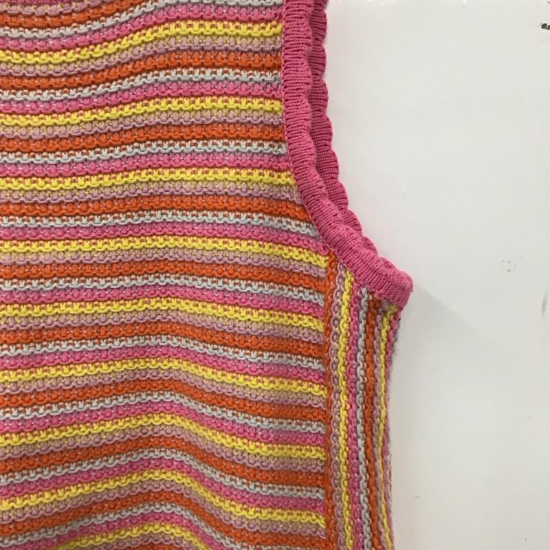 ザラ ZARA タンクトップ タンクトップ ニットタンクトップ ノースリーブカットソー プリント マルチカラー / マルチカラー / multicolor レディース USED 古着 中古 10158654