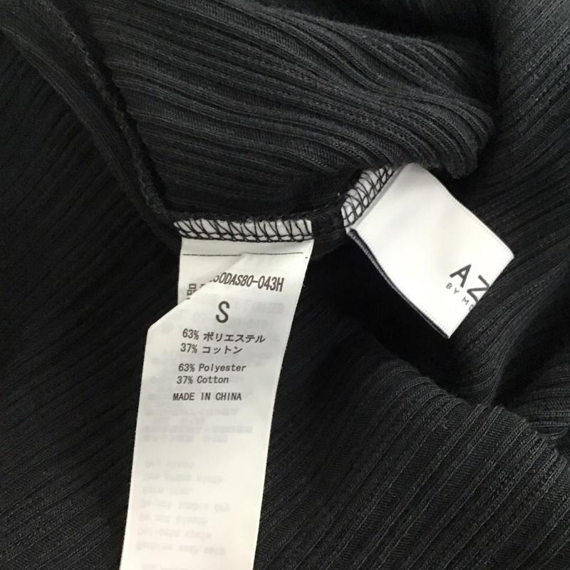 アズールバイマウジー AZUL BY MOUSSY カットソー 半袖 250das80-043h ショルダースリットブラウジングトップス S  黒 / ブラック / black レディース USED 古着 中古 10158656