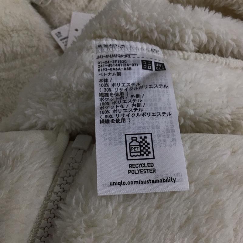ユニクロ UNIQLO ベスト ベスト ファーリーフリースベスト M 無地 オフホワイト / オフホワイト / レディース USED 古着 中古 10158658