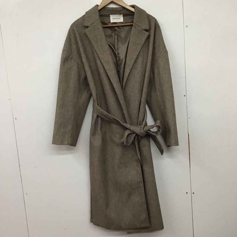 アルシーヴ archives コート コート一般 ar204502 55 ロングコート M  ダークブラウン / ダークブラウン / レディース USED 古着 中古 10158659