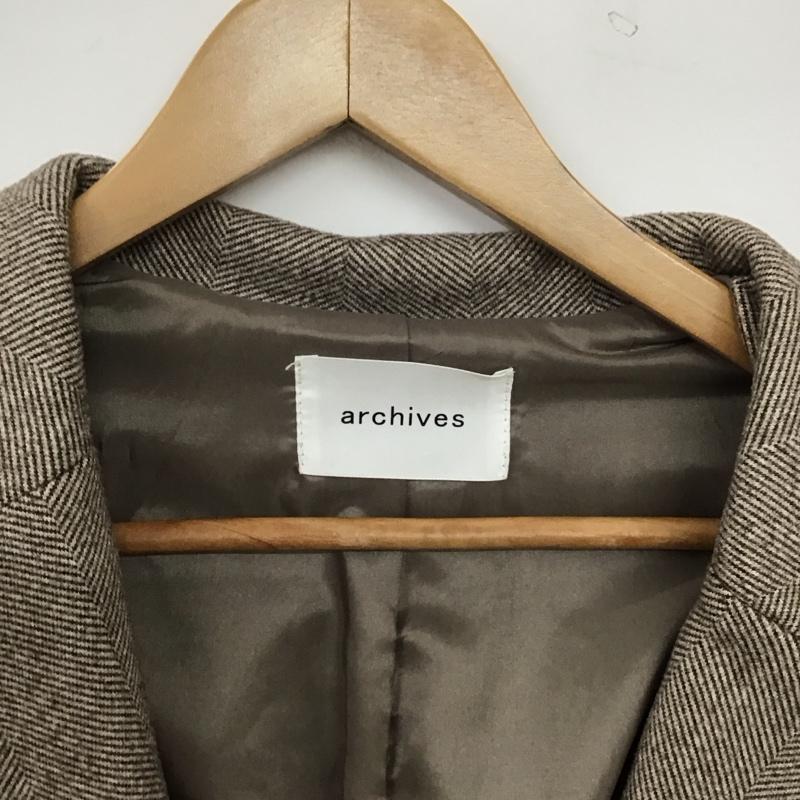 アルシーヴ archives コート コート一般 ar204502 55 ロングコート M  ダークブラウン / ダークブラウン / レディース USED 古着 中古 10158659