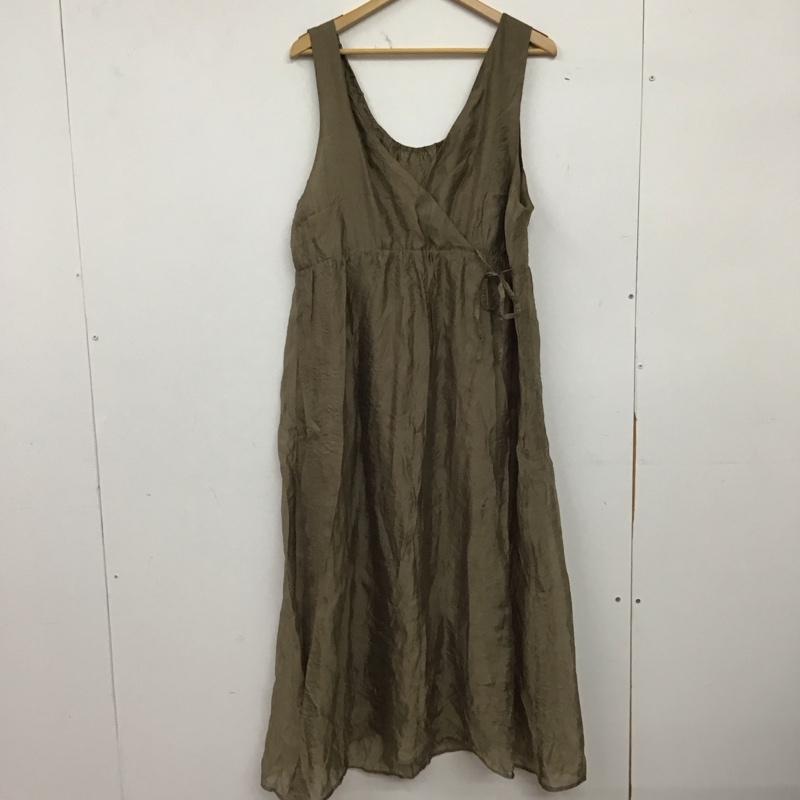 レプシィム LEPSIM ワンピース ロングスカート ノースリーブワンピース ロングスカート フレアスカート FREE 無地 カーキ / カーキ / khaki レディース USED 古着 中古 10158663