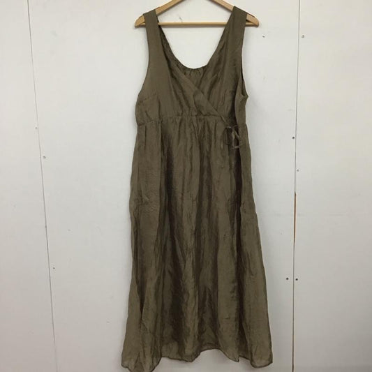 レプシィム LEPSIM ワンピース ロングスカート ノースリーブワンピース ロングスカート フレアスカート FREE 無地 カーキ / カーキ / khaki レディース USED 古着 中古 10158663