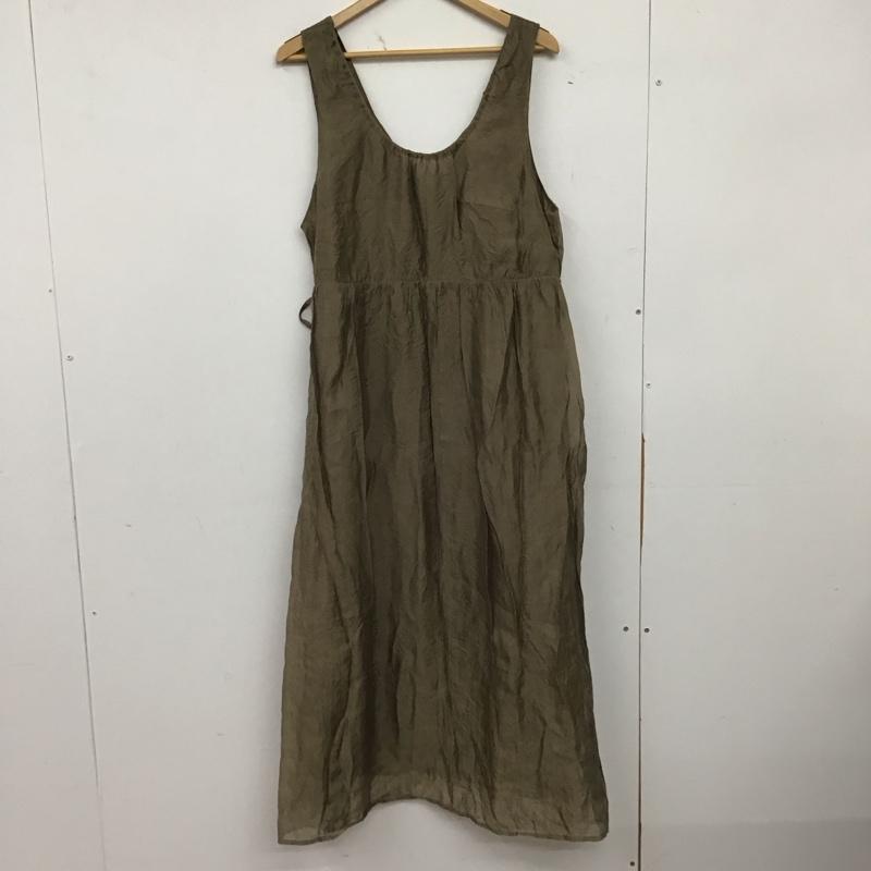 レプシィム LEPSIM ワンピース ロングスカート ノースリーブワンピース ロングスカート フレアスカート FREE 無地 カーキ / カーキ / khaki レディース USED 古着 中古 10158663