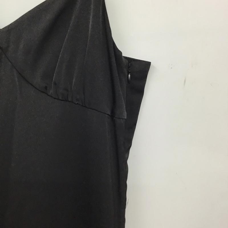 ナイスクラップ NICE CLAUP ワンピース ロングスカート ロングワンピース ノースリーブワンピース フレアスカート FREE 無地 黒 / ブラック / black レディース USED 古着 中古 10158670