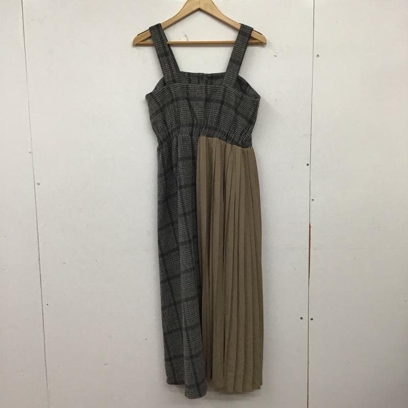 レイカズン Ray Cassin ワンピース ロングスカート ロングワンピース ノースリーブワンピース フレアスカート FREE チェック マルチカラー / マルチカラー / multicolor レディース USED 古着 中古 10158673