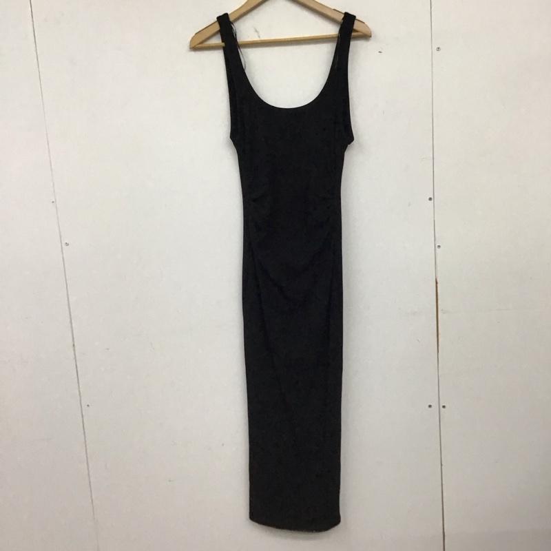 ザラ ZARA ワンピース ロングスカート ノースリーブロングワンピース タイトスカート L 無地 黒 / ブラック / black レディース USED 古着 中古 10158675