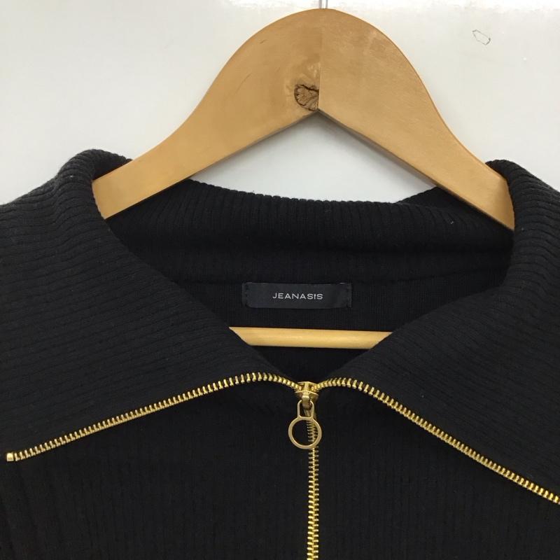ジーナシス JEANASIS ワンピース ロングスカート 長袖ロングワンピース ニットワンピース FREE  黒 / ブラック / black レディース USED 古着 中古 10158676